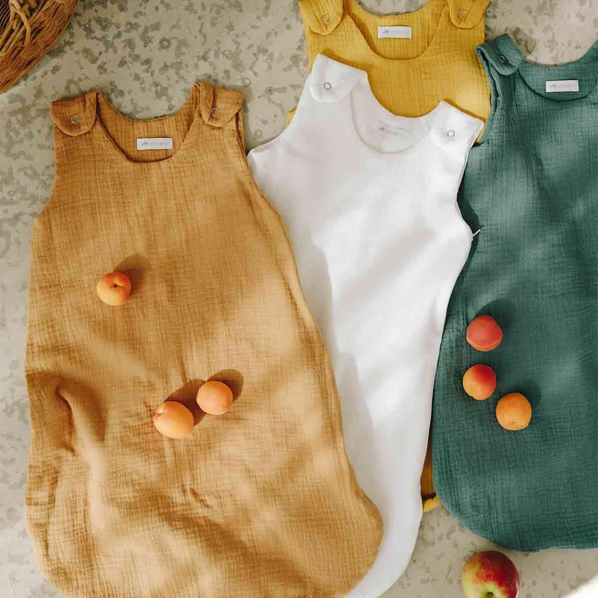 Four summer sleeping bags in cotton gauze