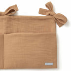 Camel comforter holder close-up