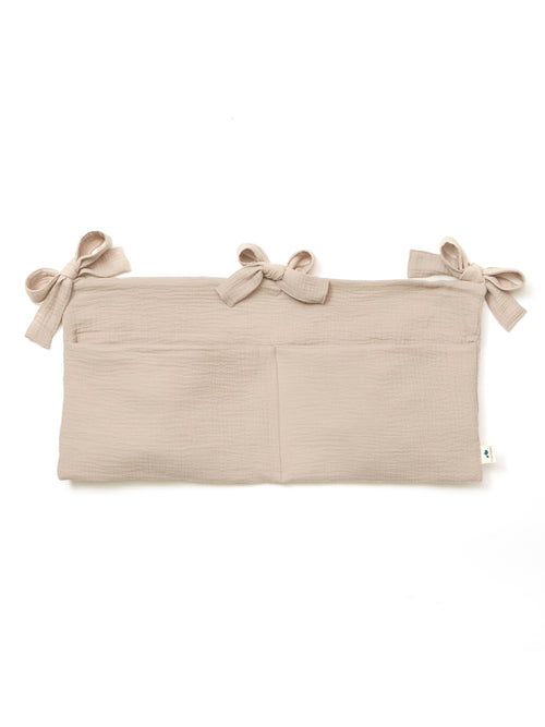 Range doudou gaze de coton beige packshot