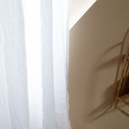 Set of 2 white knotted curtains