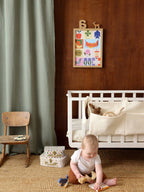 rideaux gaze de coton vert sauge