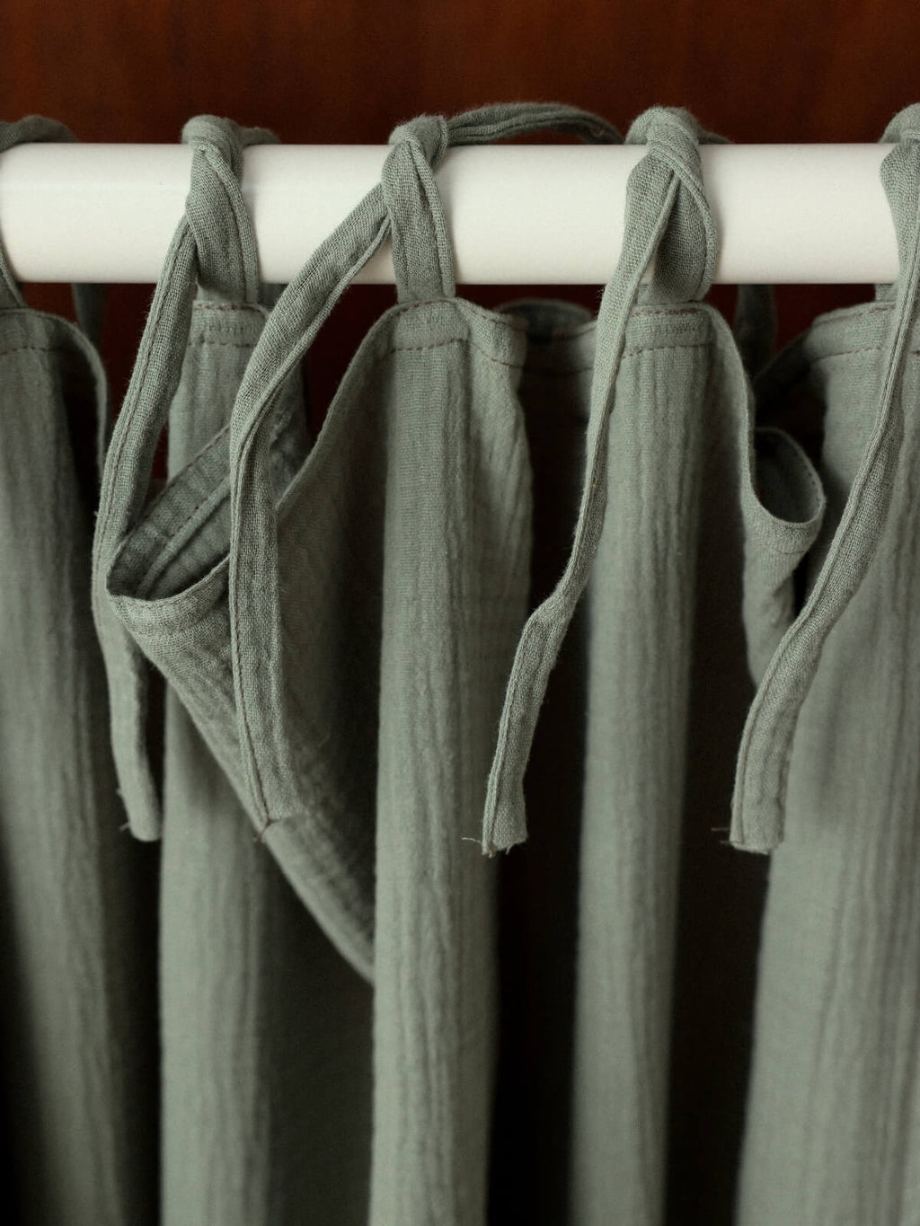 rideaux nouettes vert sauge