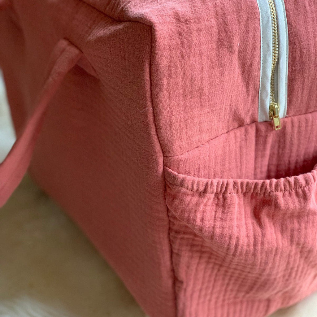 marsala changing bag close-up