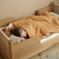Kinderschlafsack aus Baumwollgaze in Kamelbraun