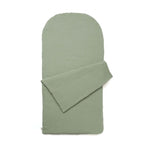 Children's sleeping bag sage green cotton gauze