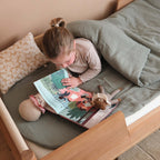 Children's sleeping bag green