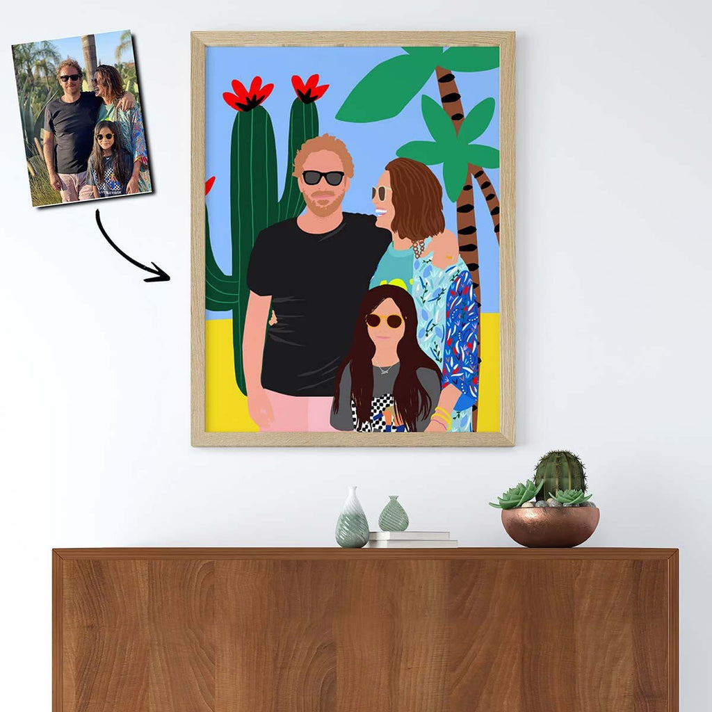 Table Happy Funky Family with 3 people