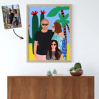 Table Happy Funky Family with 3 people