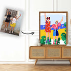 Table Happy Funky Family with 2 persons