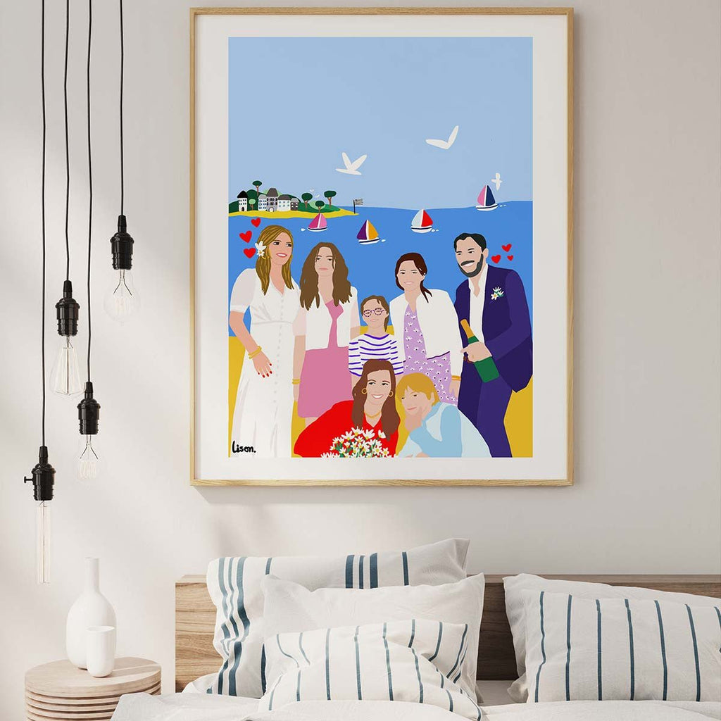 Table Happy Funky Family with 7 persons