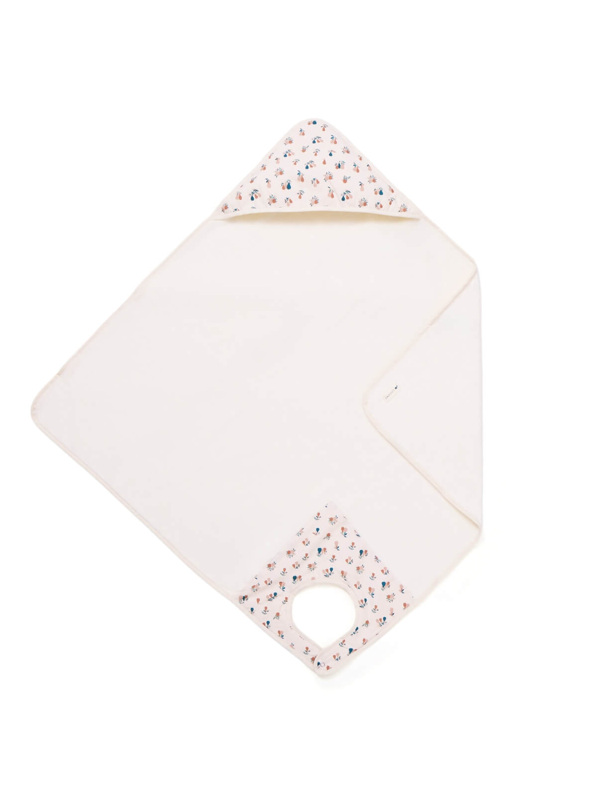 Tablier de bain bébé écru poires