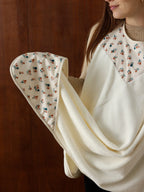 tablier de bain écru poires