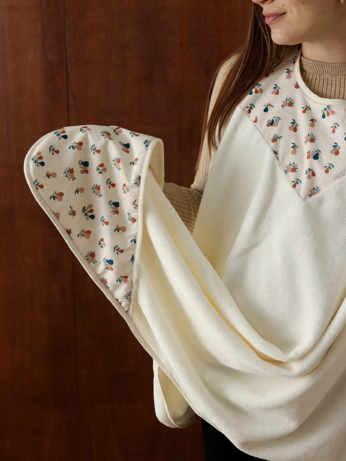 tablier de bain écru poires