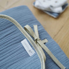 Denim blue nomad changing mat close-up
