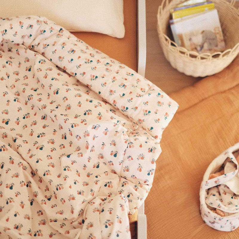 tapis d'éveil bébé coton bio poires