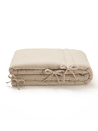 Beige cotton gauze bumper pad