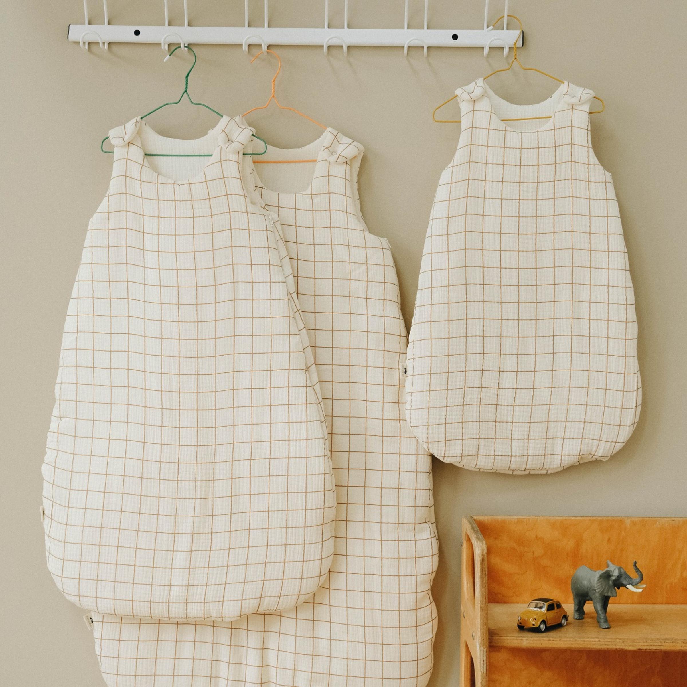 Three sleeping bags camel tog 2 sizes 0-6 months, 06-24 months and 24-36 months