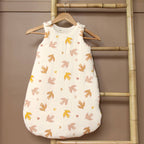 Winter cotton gauze baby sleeping bag with bird design for baby's room