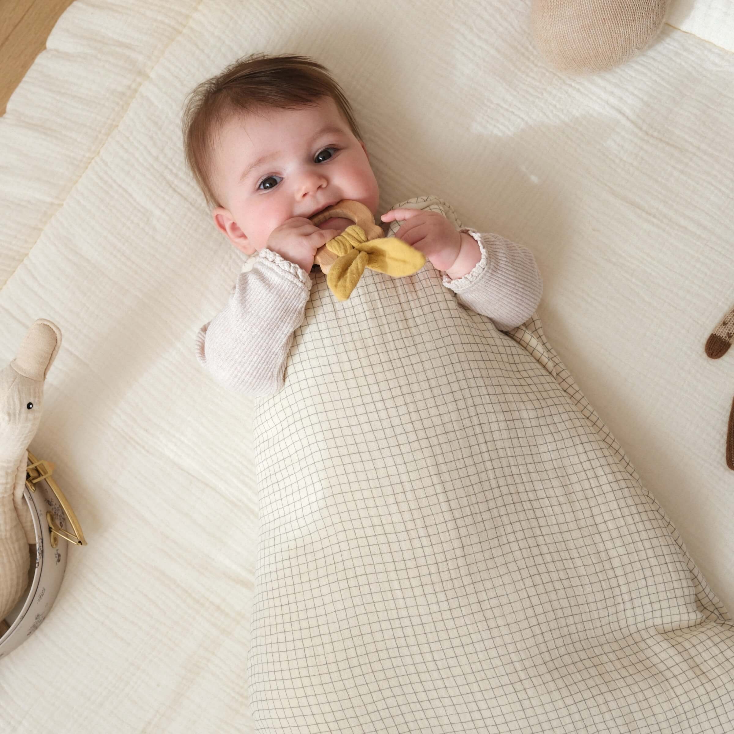 Turbulette tog 2 cotton gauze small checks