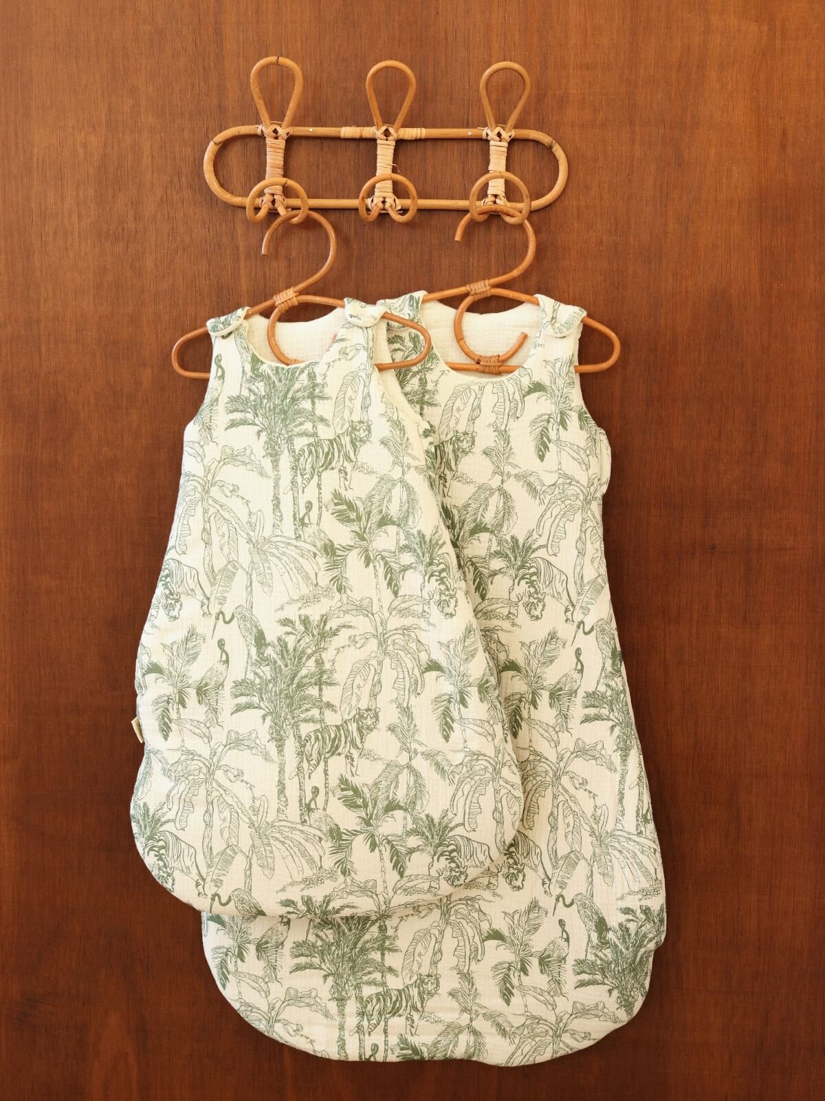 turbulettes gaze de coton toile de jouy vert