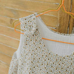 Zoom on summer floral cotton gauze sleeping bag