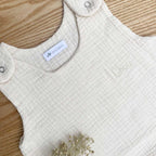 Summer sleeping bag, ecru, close-up view