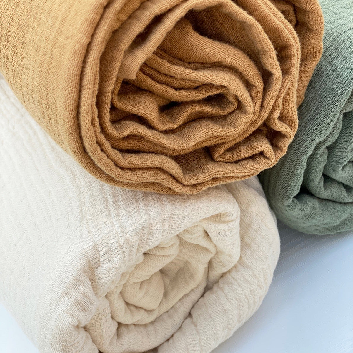 Maxis diapers in various colors seen up close